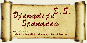 Đenadije Stanaćev vizit kartica